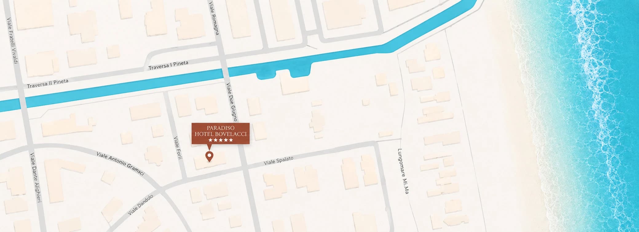 Mappa: Paradiso Hotel Bovelacci, Milano Marittima